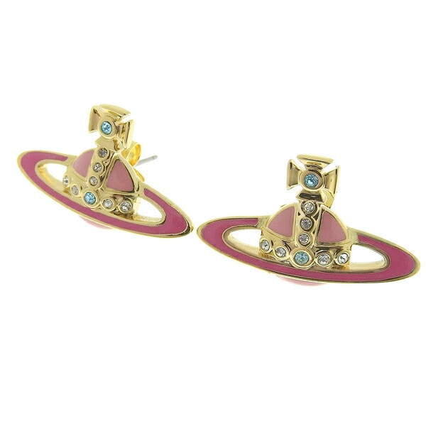 ヴィヴィアンウエストウッド アクセサリー レディース ピアス ゴールドピンク SMALL NEO BAS RELIEF EARRINGS 62010039-02R593-CN VIVIENNE WE