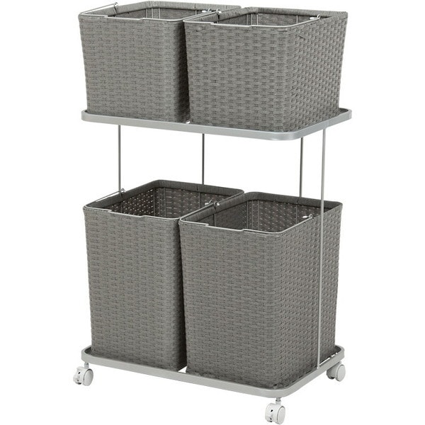 RAN-2428GY ランドリーラック グレー メーカー直送