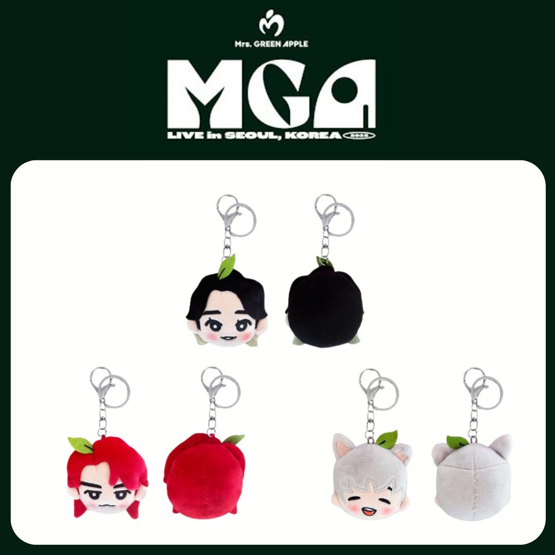 【 国内発送 】 【 公式 】 Mrs. GREEN APPLE [ ミセス グリーン アップル ] [ MGA ] LIVE IN SEOUL PLUSH TOY KEYRING
