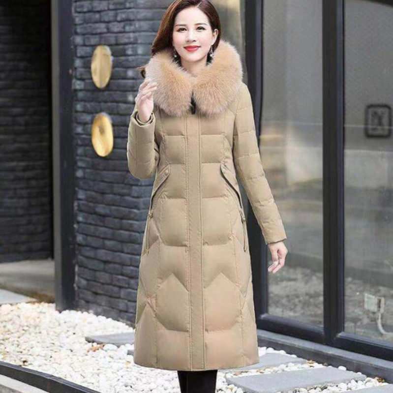ロングダウンコート レディース ダウンコート 可愛い 軽量 アウター 中綿コート 冬コート 上着 フード付き ファー フード ミセス 着痩せ 秋冬 防寒 撥水 防風 上品 厚手 冬服 通勤 通学 ポケ