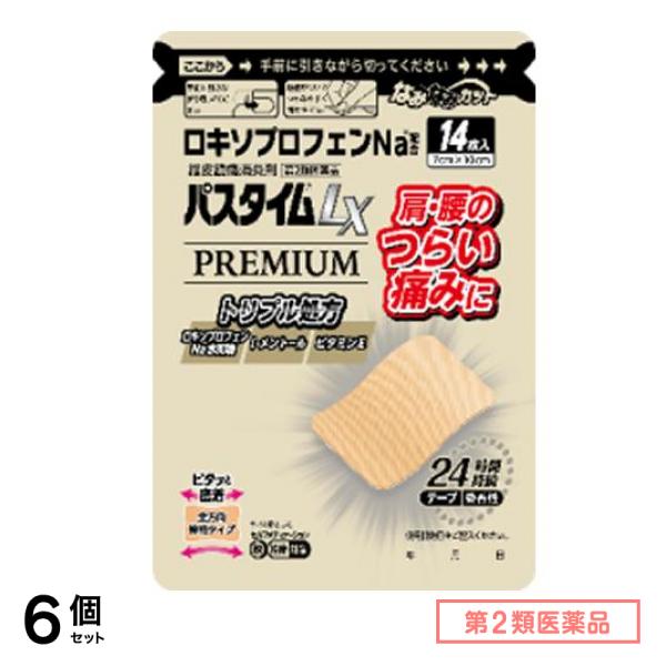 第２類医薬品 パスタイムLXプレミアム(7×10cm) 14枚 6個セット