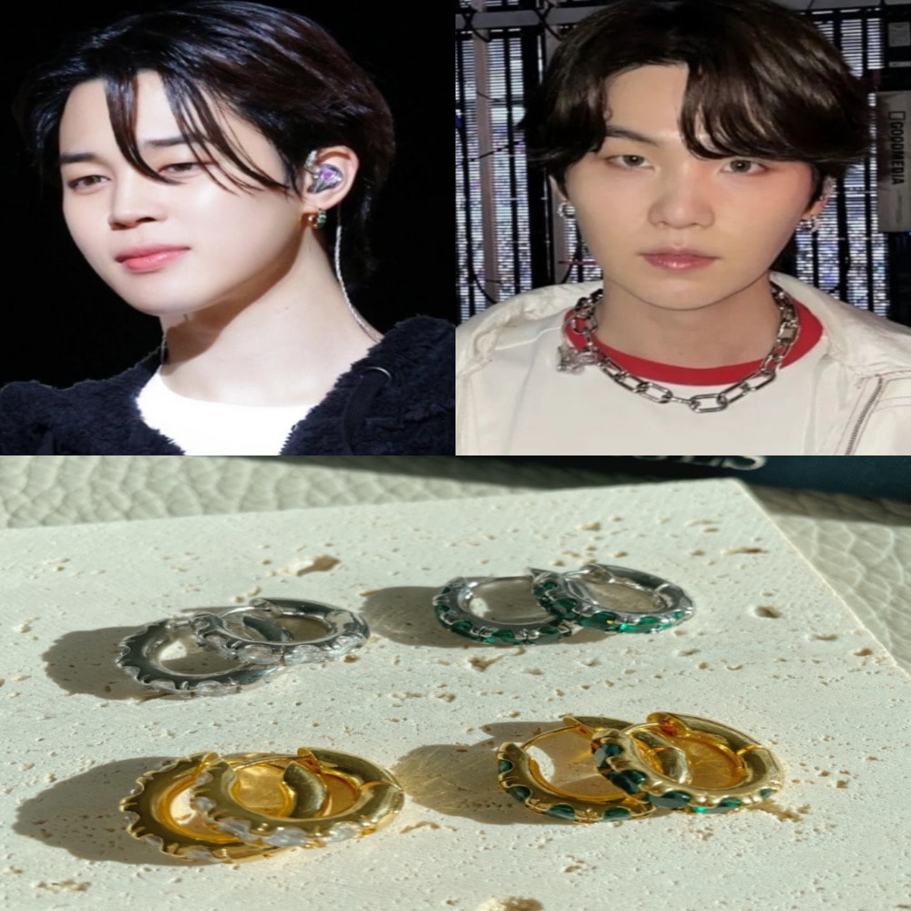 BTS JIMIN SUGA 着用/クーポン贈呈/韓国ファッション/ ジュエリー/ l Kenzie Earrings ピアス