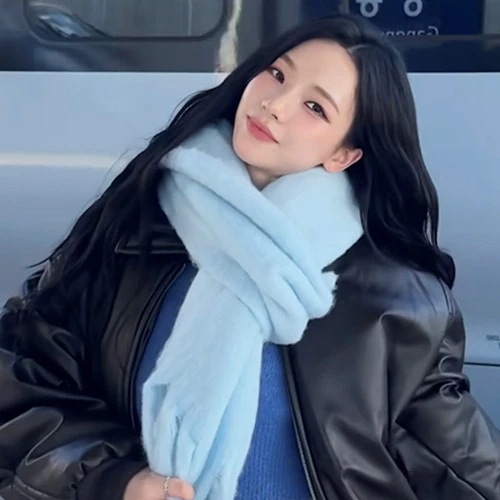 [韓國正品店][asepa カリナ 着用] コットンキャンディ 冬のマフラー マフラー 3色/韓国で人気のマフラ