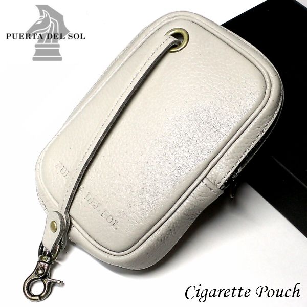 新品本物 シガレットケース タバコケース レザー 本革 プエルタデルソル シガレットポーチ ロング可 ギフト おしゃれ かっこいい メンズ グレー アイコスケース その他 Www Pulse Orange Cm