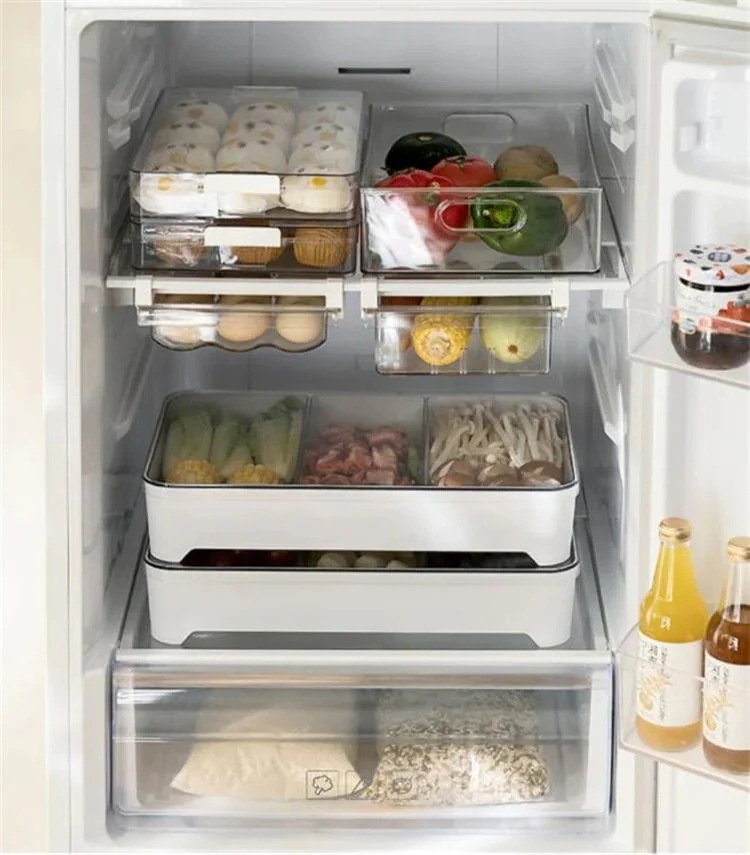 即時スケジュールトッピング 収納 スペア 抜きデザイン 家庭用 鍋 多機能 専用 料理皿 水切りトレー 盛り合わせ コマ割り収納 取り外し可能 鮮度保持