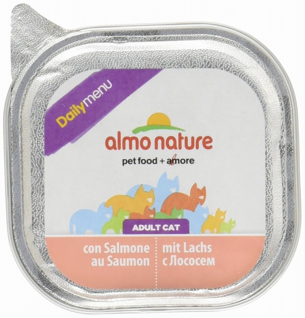 アルモネイチャー キャットフード デイリーメニュー アルミカップ サーモン入りのソフトムース 100g×32個 (ケース販売)