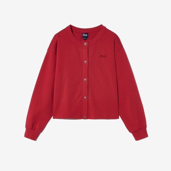 FILA クルーネックカーディガン