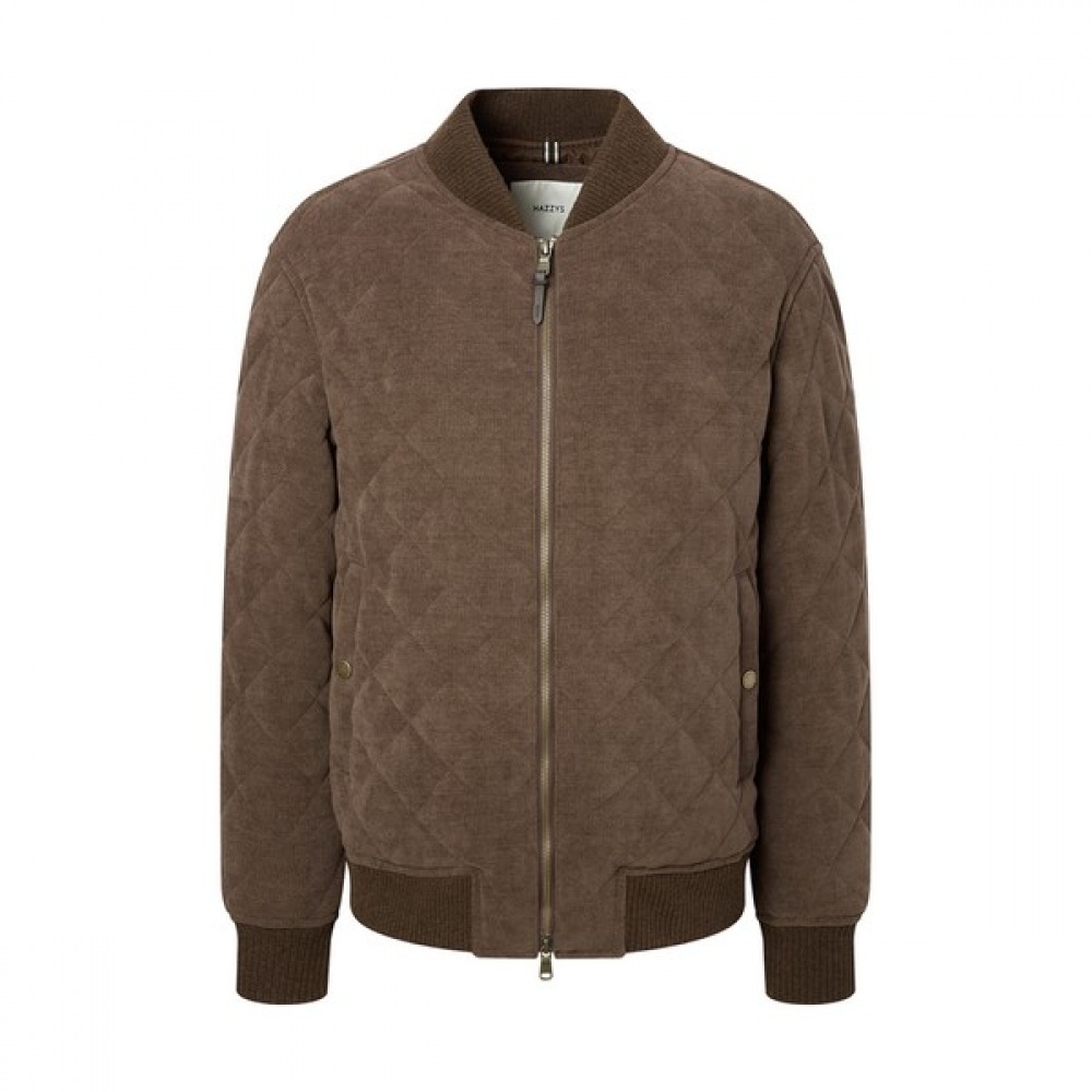 (ヘッジズ) 24FW ブラウンキルトブルゾンジャンパー HZTS4D383W2 24,135円