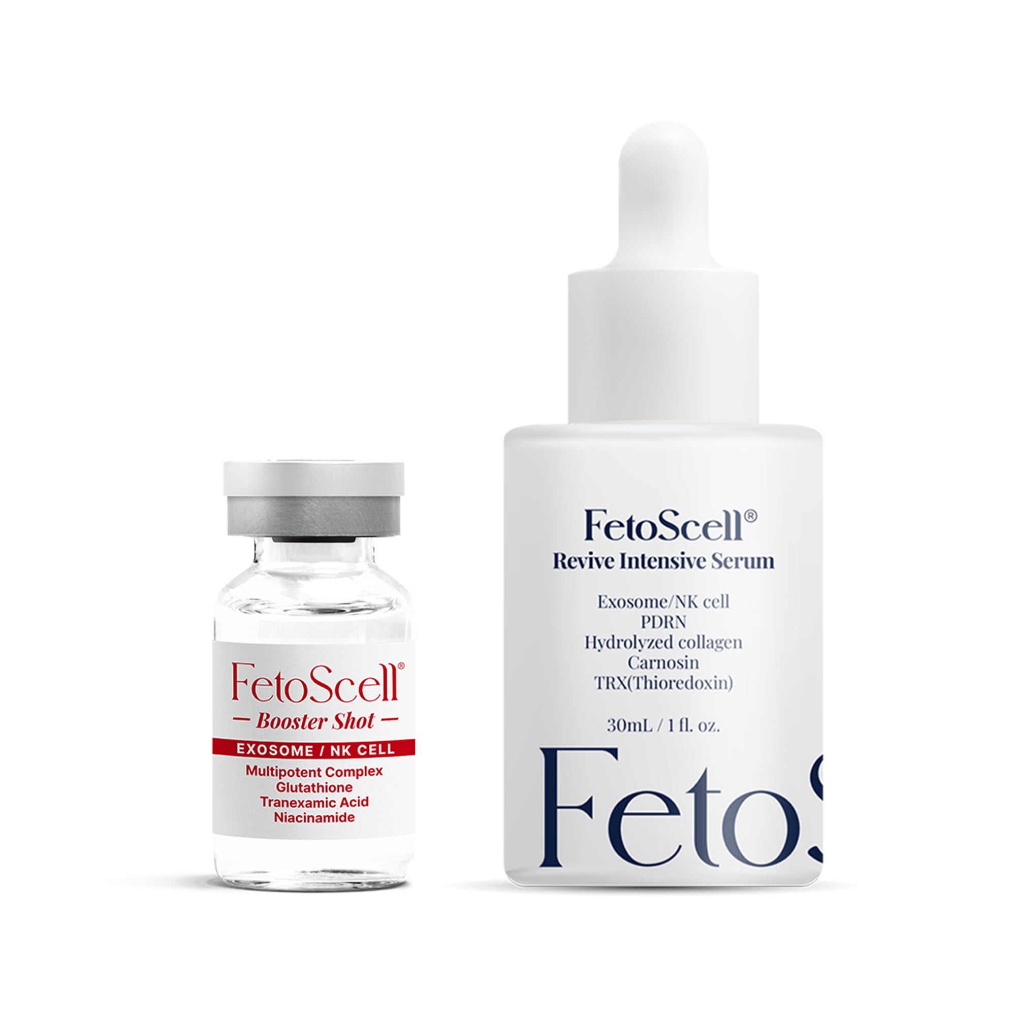 フェトセル ブースターショット 美容液 エクソソームパウダー 40ml＋セラム30ml