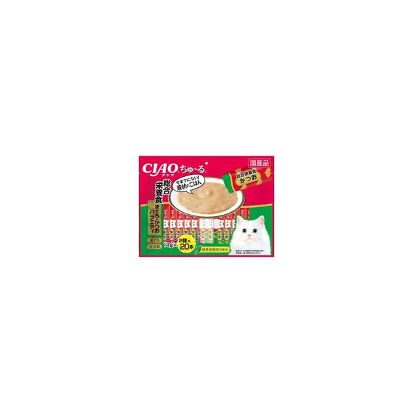 【1ケース】【お取り寄せ対象品】チャオ ちゅ～る 総合栄養食 まぐろ・かつおバラエティ(14g*40本入) *8個