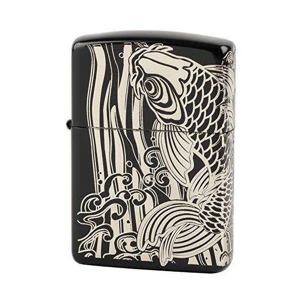 ライター アーマー ブラックマット 昇鯉（S）ブラック×シルバー