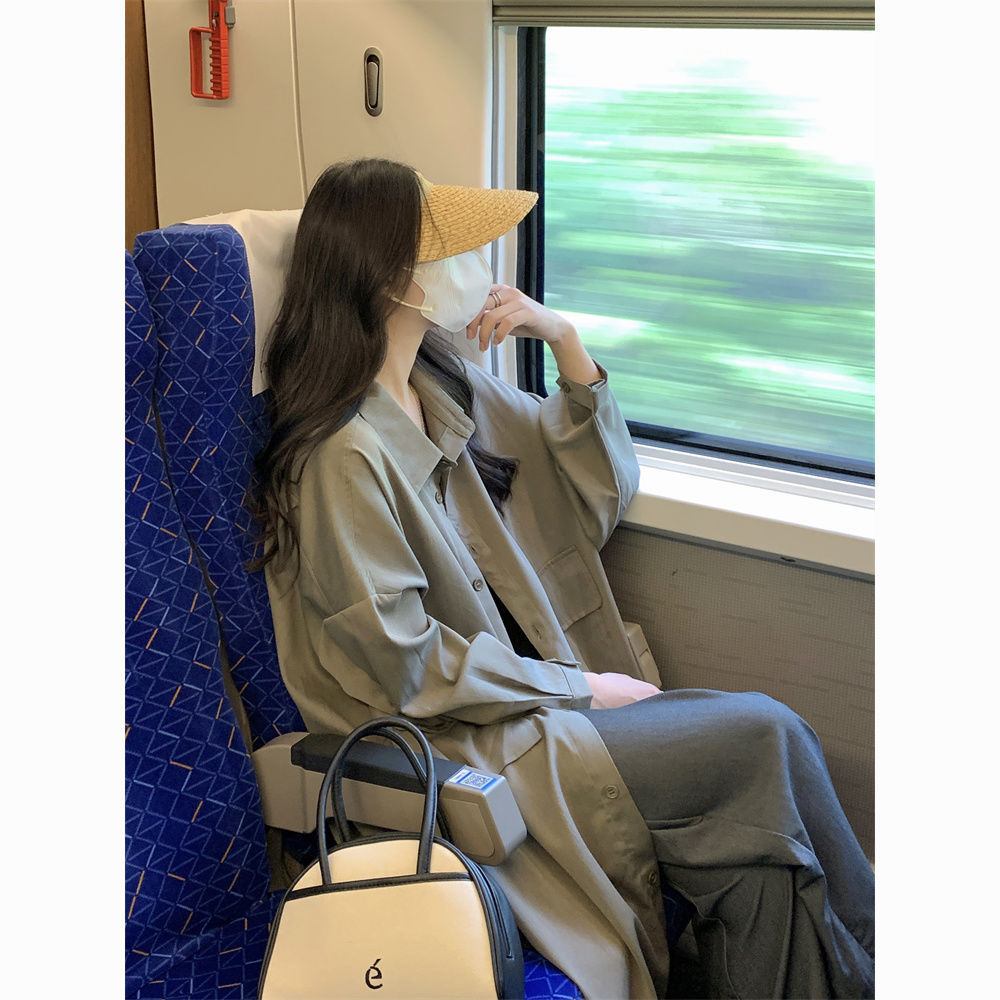 脂肪ミリメートル大きいサイズのウインドブレーカーコートトップ春と秋 2-300 ポンド韓国スタイルカジュアルルーズ痩身コート女性のための