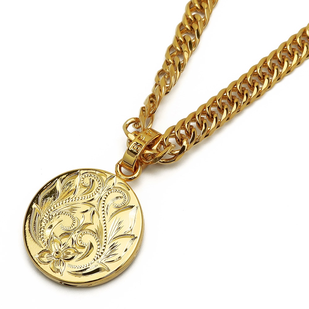 BFF オーバルネックレス ダブル喜平 [bffn018-g]