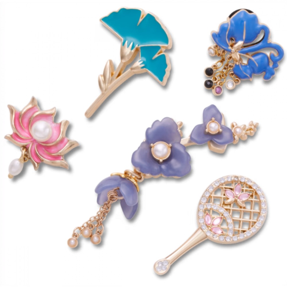 クロックス フローラル イヤリング ジビッツ 5個セット