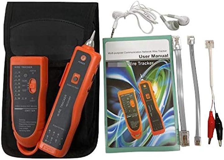 LAN テスター 日本語説明書 付属 ピロピロ ケーブルトラッカー ケーブルテスター 電線探索(トーンプローブ)