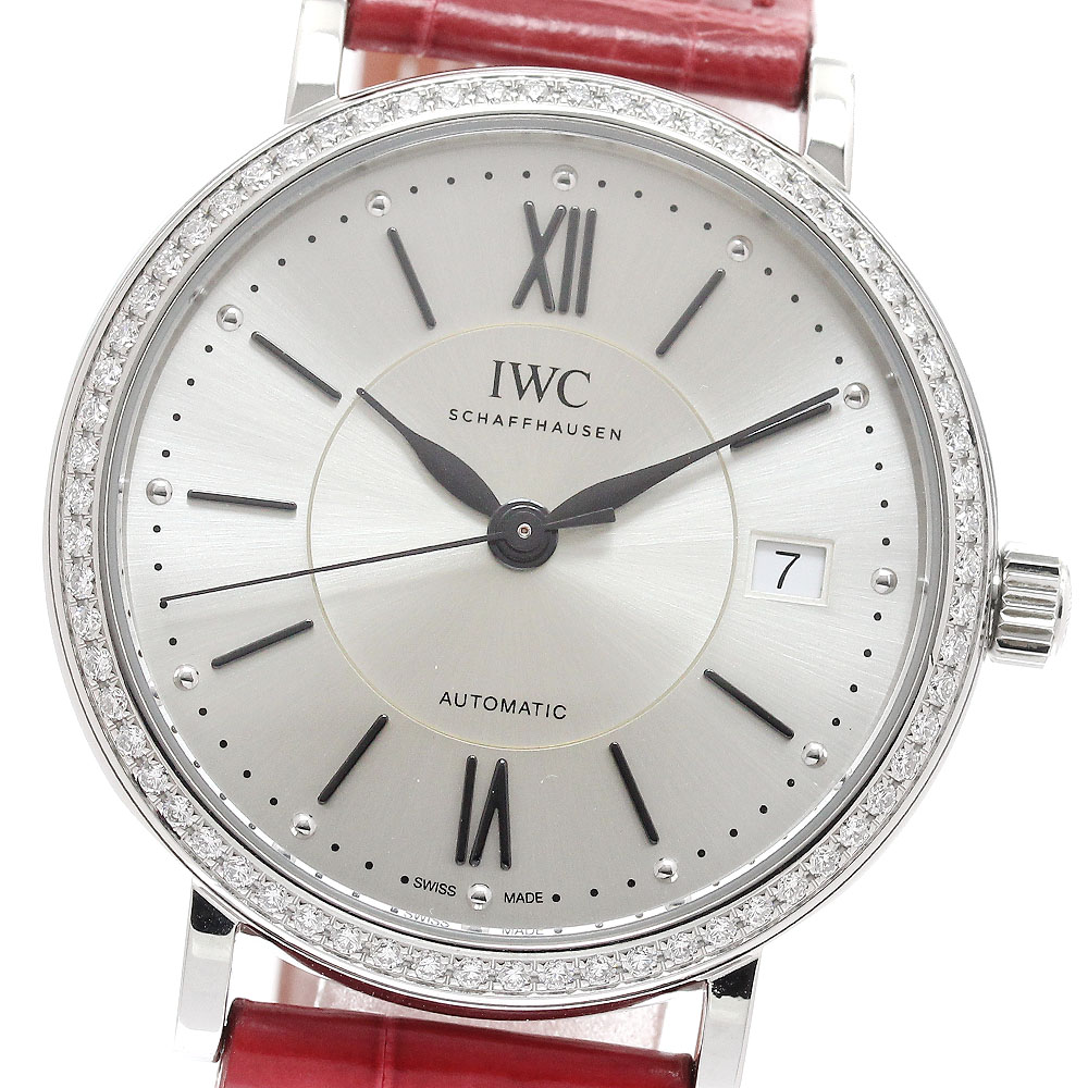 IWC SCHAFFHAUSEN IW458109 ポートフィノ オートマチック37 ダイヤベゼル 自動巻き メンズ 良品 _943100【中古】