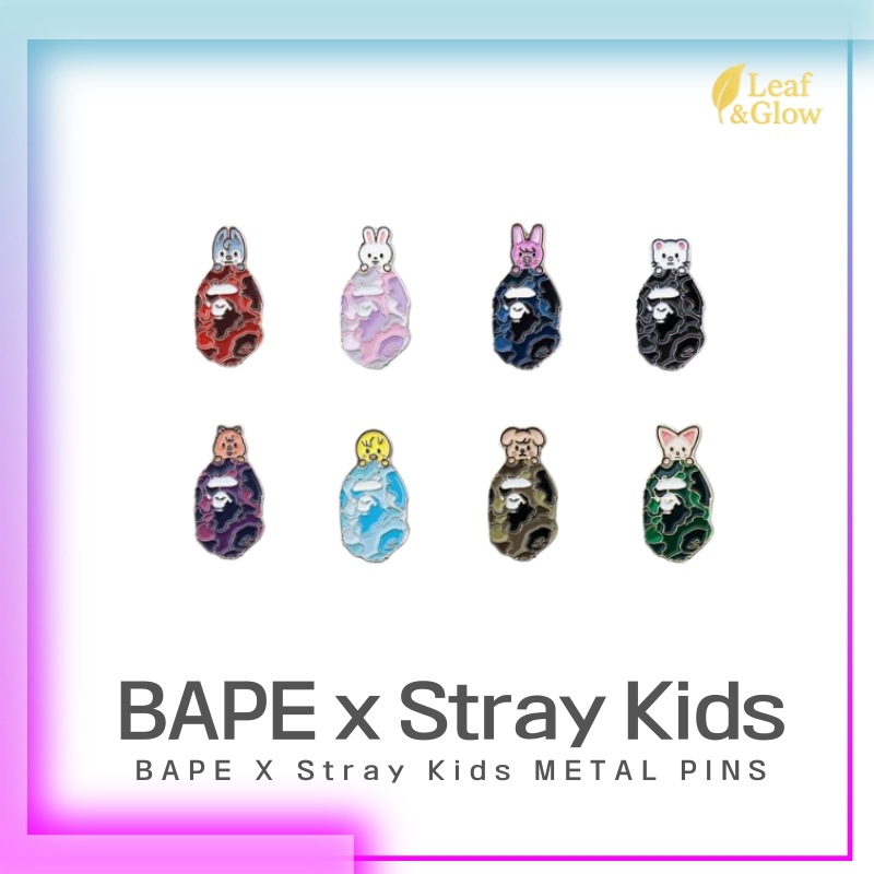 Stray Kids BAPE X Stray Kids METAL PINS - BAPE X Stray Kids