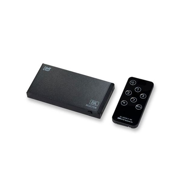8K60Hz／4K120Hz対応 3入力1出力 HDMI切替器 RS-HDSW31-8K
