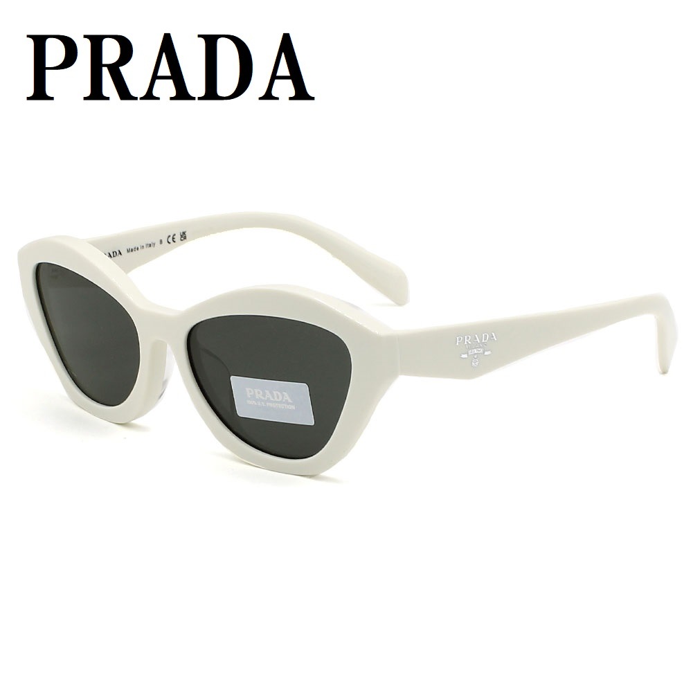 PRA02SF 17K08Z 55 サングラス アジアンフィット メガネ 眼鏡 UVカット 紫外線カット メンズ レディース ダークグレー ホワイト