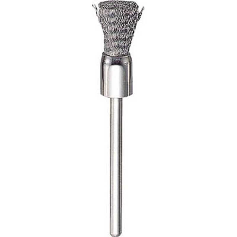 トラスコ中山　エンド型ブラシ ステンレス 線0.1×外径φ8×軸φ3 50本入　83E450P