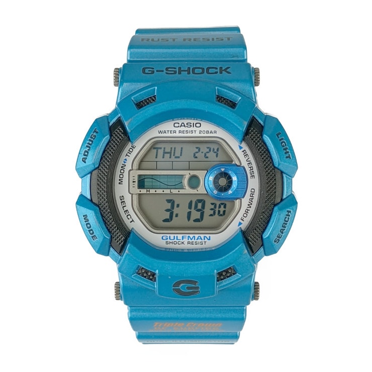 CASIO カシオ 腕時計 G-SHOCK MASTER OF G - SEA GULFMAN ガルフマン G-9100TC-2JF メタリックブルー チタン 樹脂【本物保証】【本物保証】