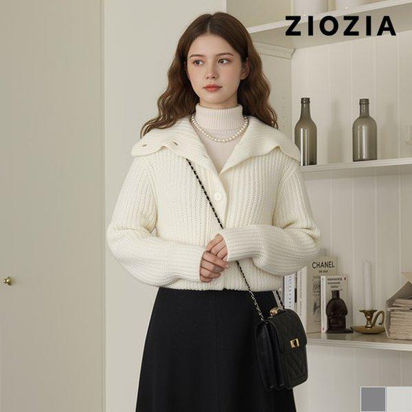 女性ウールブレンドカラーカーディガン(AFD4EC1103) 5,599円