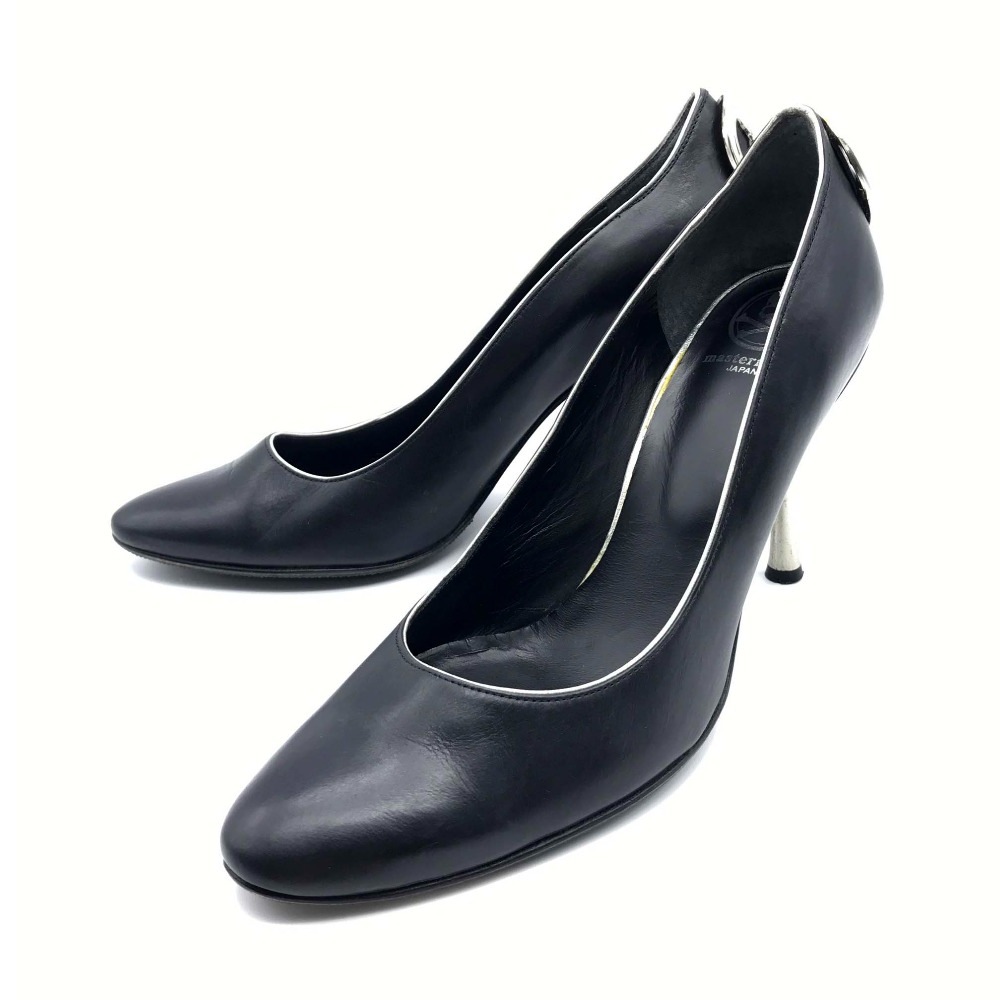 mastermind JAPAN マスターマインドジャパン パンプス アーモンドトゥ スカル アパレル ハイヒール レザー ブラック