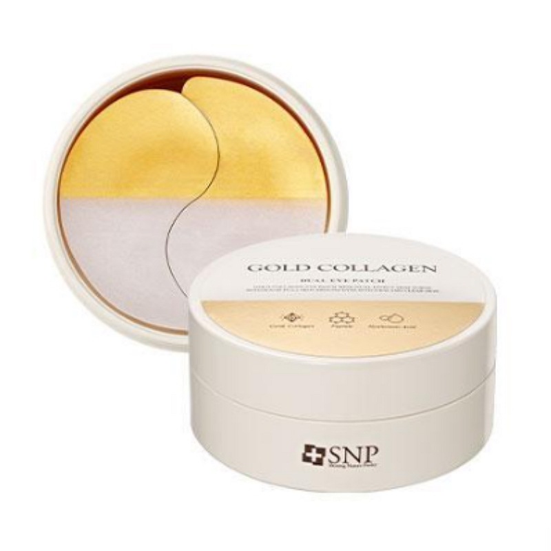 【並行輸入】 ゴールド コラーゲン デュアル アイパッチ 60枚