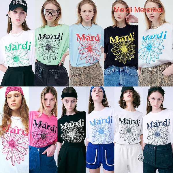 [100%韓国正規品 大人気!] FLOWER MARDI TEE