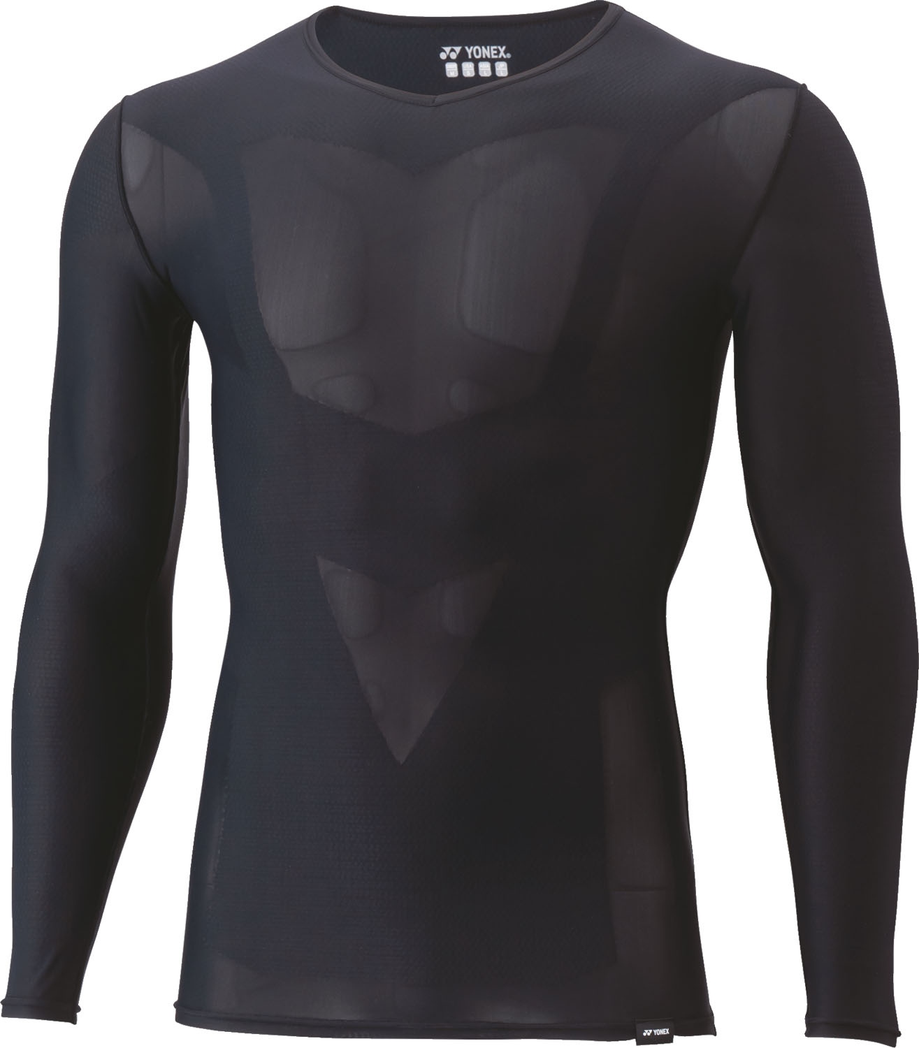 Yonex(ヨネックス) STBA1023 ユニVネックナガソデシャツ ユニVネック長袖シャツ 機能インナー コンプレッション アスリートモデル アンダーウエア 着圧 UVカット ストレッチ 試合 ト
