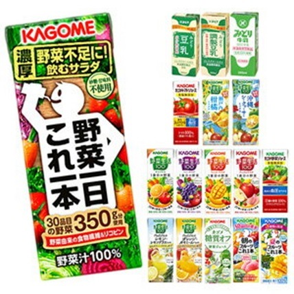 カゴ メ 野菜ジュース選り取り48本 195ml200ml紙パック48本[24本2ケース]
