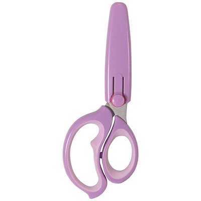他サイト： クツワ　学童ハサミヒラクーノ パープル　SS115PUの商品画像