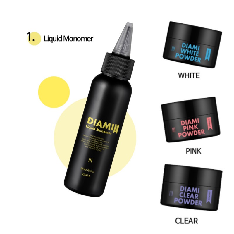 DIAMI/ Acrylic Liquid Monomer100ml/アクリルパウダー25g