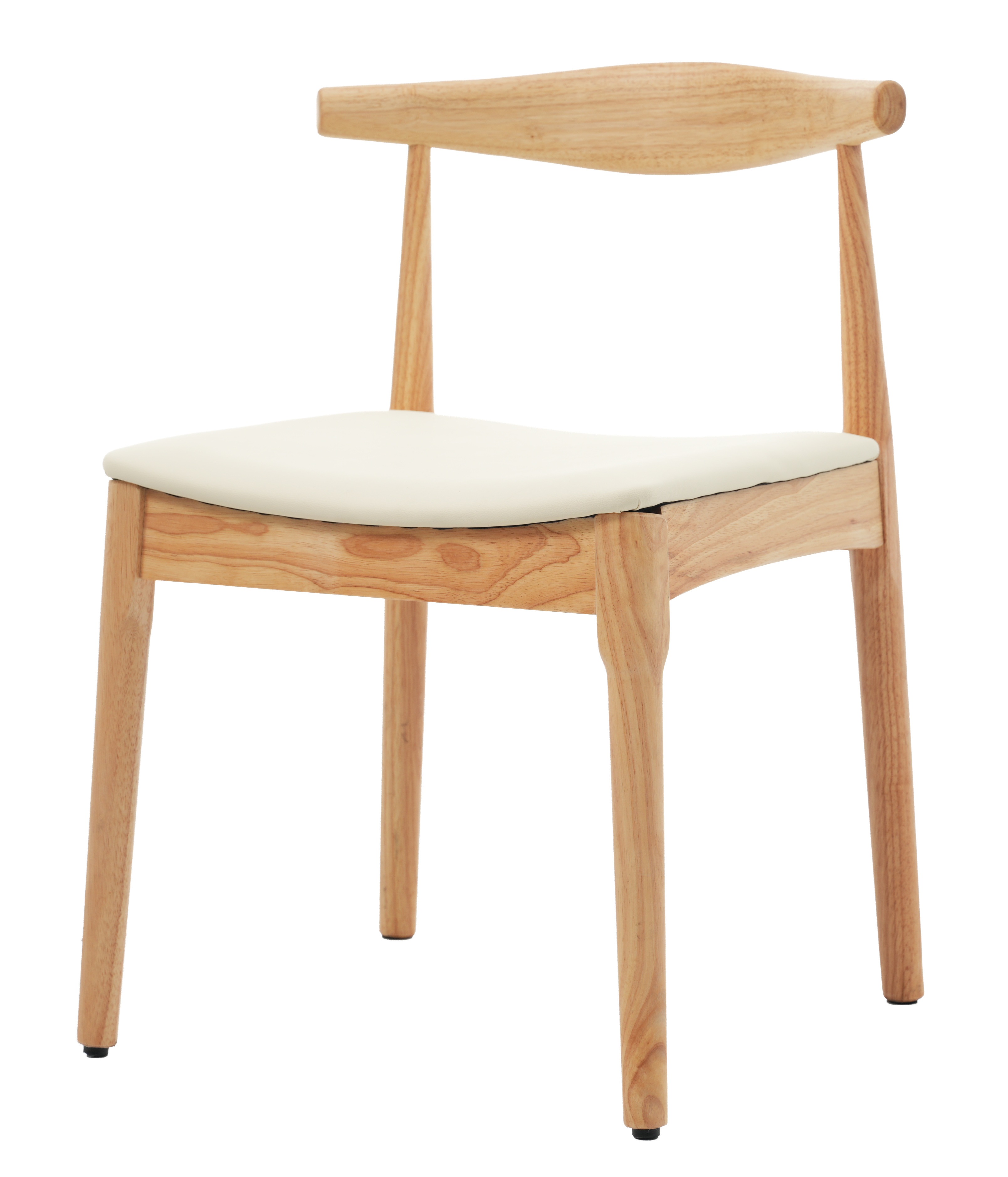 【2脚 】ナチュラル+ ベージュ　ダイニングチェア 椅子 木製 ファブリック座面 おしゃれ イス リビング チェア 人気 15,347円