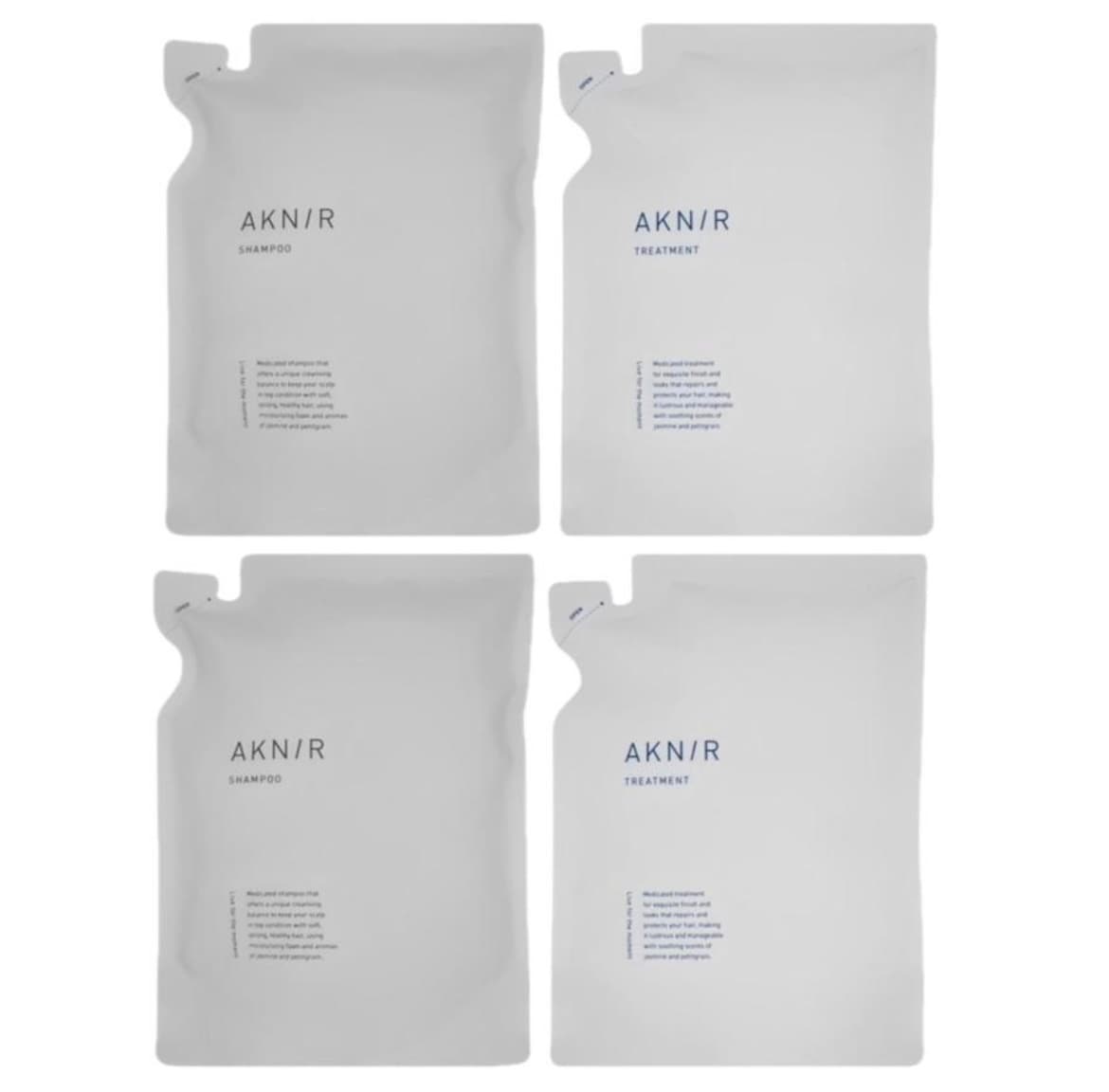 【シャンプー２点トリートメント２点】詰め替え　AKNIR アクニー 薬用ヘアシャンプー＆トリートメント セット 各 300ml 医薬部外品　プレゼント　ギフト　母の日シャンプー