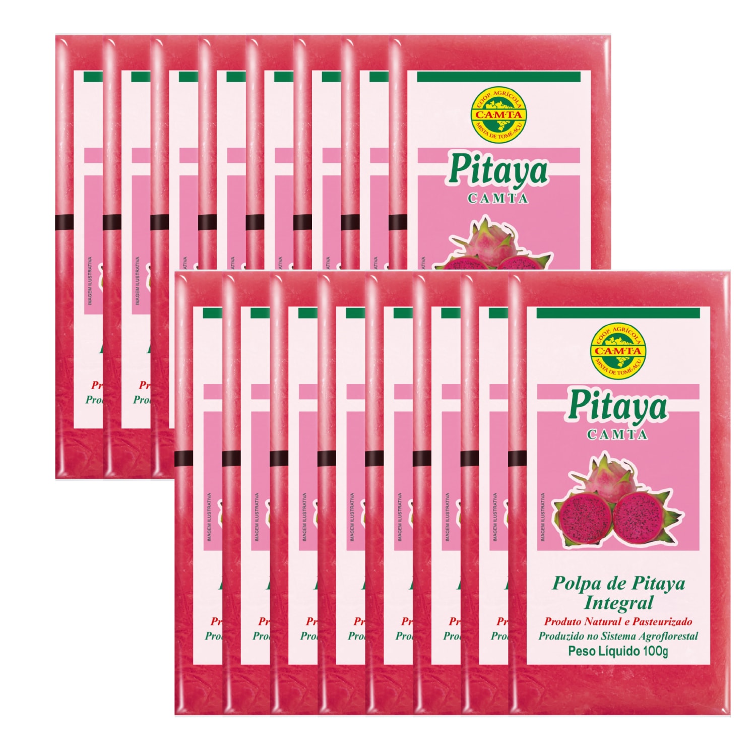 冷凍ピタヤピューレ 100g×16パック(4袋セット)