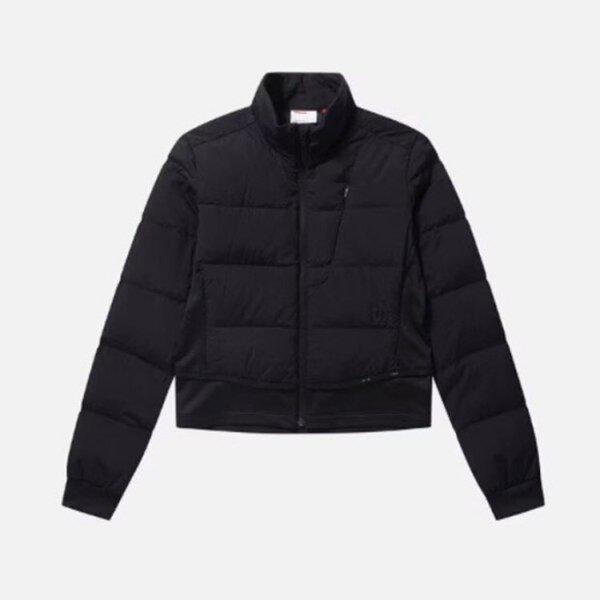 パディングLQC W243002TDJ91-BLK 女性 シフト ハイブリッド グース ダウンジャケット