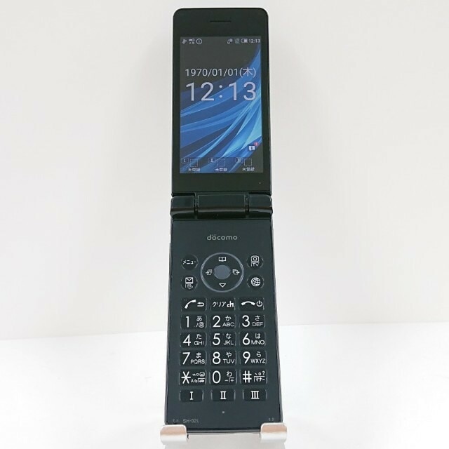 AQUOS ケータイ SH-02L ドコモ ブラック 送料無料 本体 c10852 【中古】