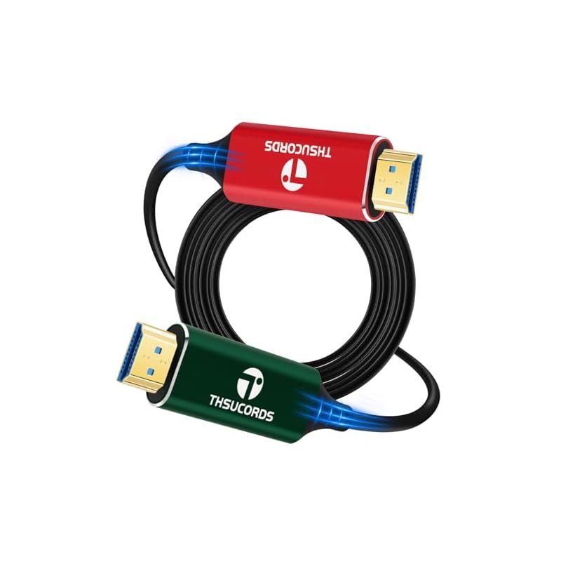 Thsucords 4K 光ファイバーHDMIケーブル 20M HDMI 2.0ケーブル UHD 4K@60Hz HDR/18Gbps/4:4:4/3D/ARC/HEC/RTX 3080/3090 XHDMIケーブル