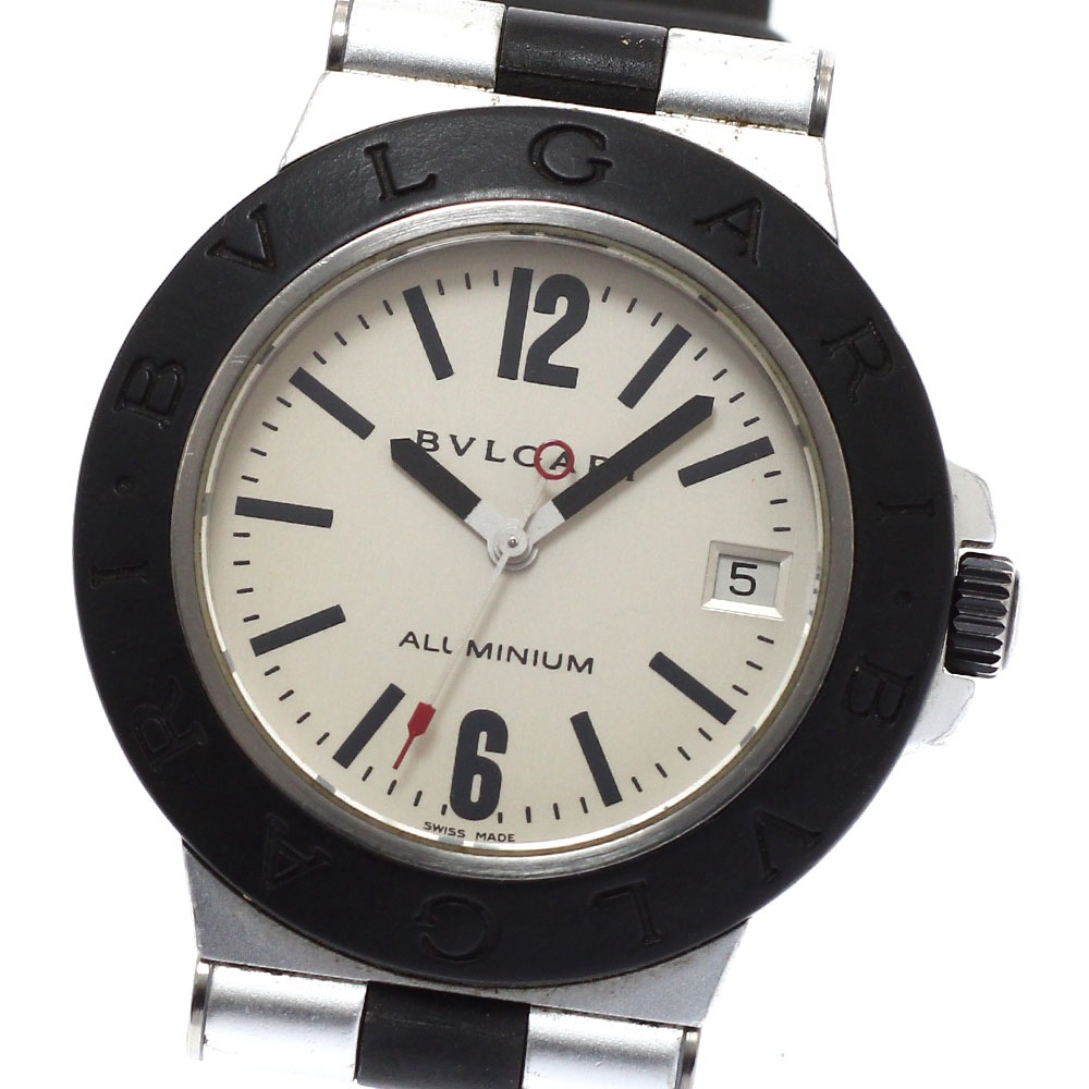 ベルト訳あり ブルガリ BVLGARI AL38TA アルミニウム デイト 自動巻き メンズ _961657【中古】