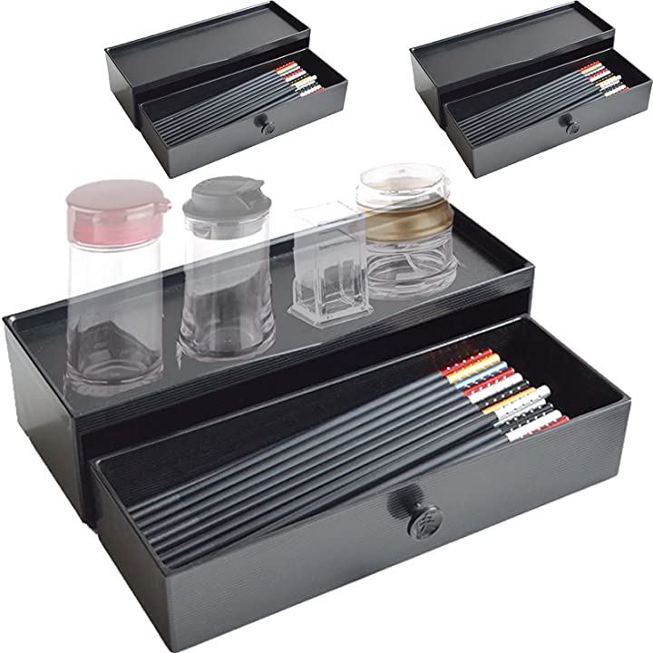 テーブル すっきり 片付く 箸入れ グリップゴム/静音クッション採用 ３個セット 調味料 つまようじ