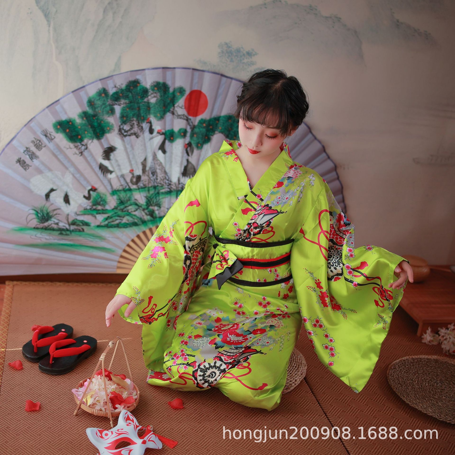 にゃんこくレディース伝統着物正装コスプレ撮影アニメ舞台演出服浴衣舞