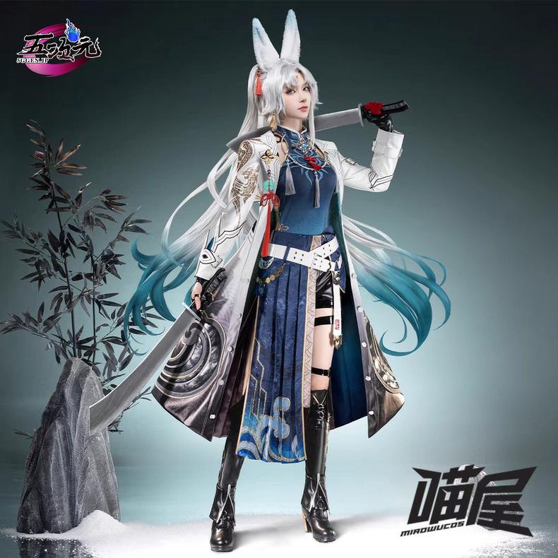 崩壊スターレイル　コスプレ　スタレ　飛霄　ひしょう　衣装　プレミアムVerウィッグ　靴　斧 追加可