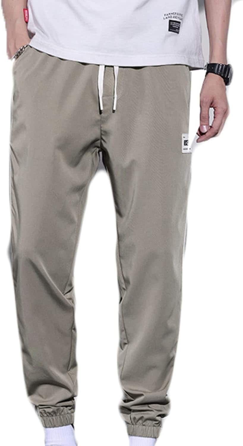 ジョガーパンツ 夏 サイドライン パンツ メンズ 速乾 薄手 軽量 カジュアル 大きいサイズ 9分丈 ロングパンツ オシャレ ひんやり 涼しい 蒸れにくい デイリーユース トレーニン