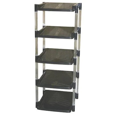 他サイト： シューズラック 玄関収納 平和工業 クリスタル グレイ 5段の商品画像