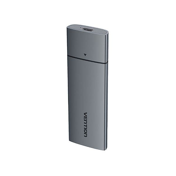 VENTION M.2 NVMe SSD用ポータブルケース（USB 3.1 Gen 2-C） アルミニウム合金 グレー KP-9286