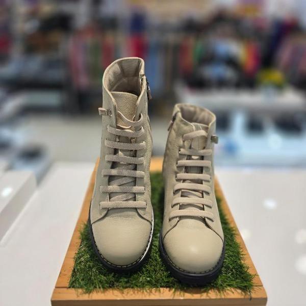 セーブゾーン04 女性コンフォートセミカジュアルバンディングノンスリップアンクルウォーカーブーツAB ベージュ PDF (S42293041)