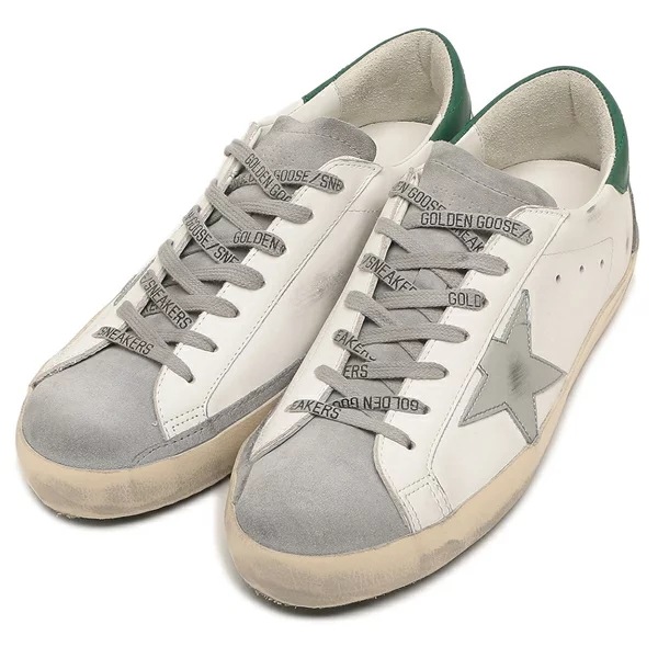 スニーカー スーパースター グリーン ホワイト グレー メンズ GOLDEN GOOSE GMF00102 F004167 82171