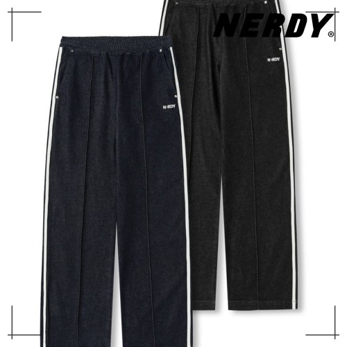 NERDY 公式正規品 Womens denim track pants