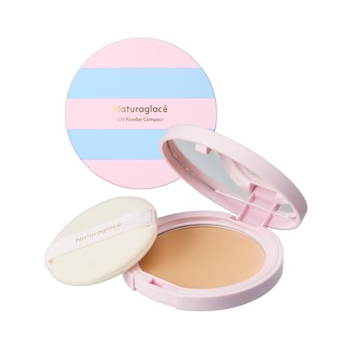 ナチュラグラッセ ＵＶパウダー コンパクトN S 2025 デザイン SPF50 PA 日焼け止め 石けんオフ 植物性スキンケア成分 オーガニック パフ付き